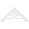 Ekena Millwork Pitch Finley Architectural Grade PVC Gable Pediment, 36"W x 18"H x 1"P (12/12) GPP036X018X100FIN - alternate 5